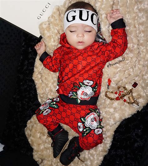 baby gucci for cheap|newborn baby wearing gucci.